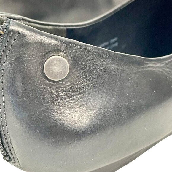 Vince Noel Cap Toe Shoe Womens Black Leather Size 8.5M Designer Contemporary - Picture 11 of 16